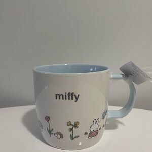Miffy Floral Mug with Blue Interior